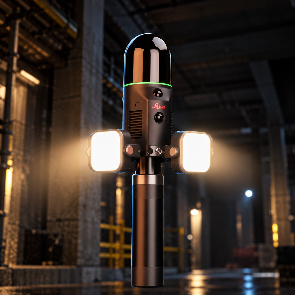 Leica Scanner in a Moody Industrial Interior