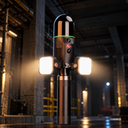 Leica Scanner in a Moody Industrial Interior