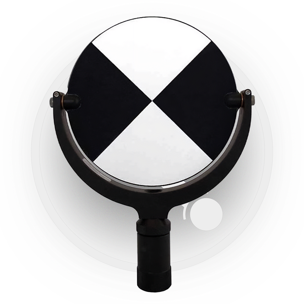 793530 - Target - 6 in. circular planar, 5/8 in. female threaded. HDS7000 Black and White Target