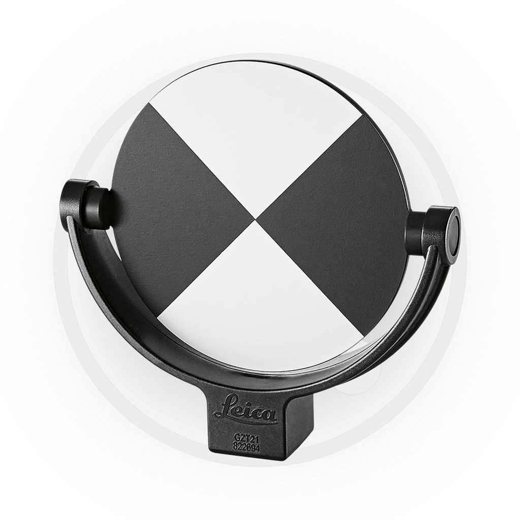 822694 - GZT21, cible circulaire 4.5 po. 'tilt&turn' noir et blanche pour ScanStation.