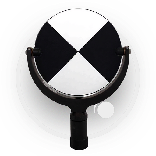 793530 - Cible - 6 po. plane circulaire, 5/8 po. femelle filetée. HDS7000 noir et blanc cible
